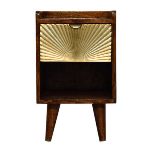 Mini Manila Gold 1 Drawer Nightsand