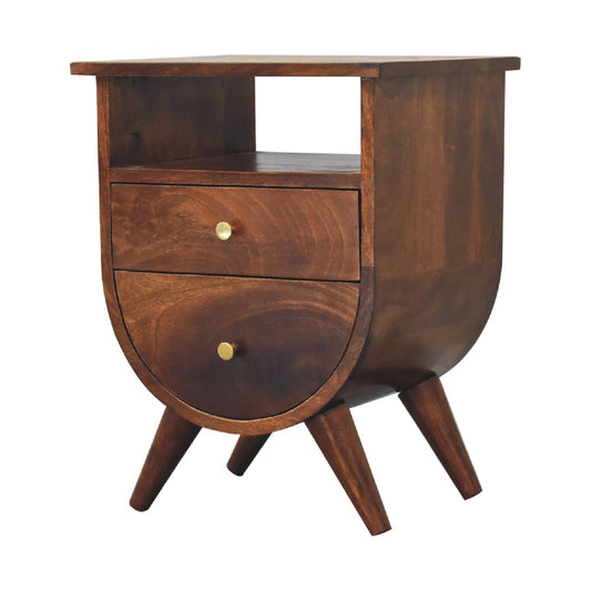 Split Chestnut Nightsand