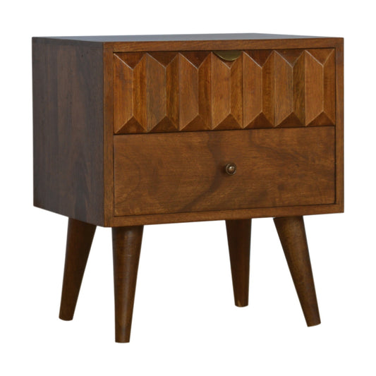 Chestnut Prism Nightsand
